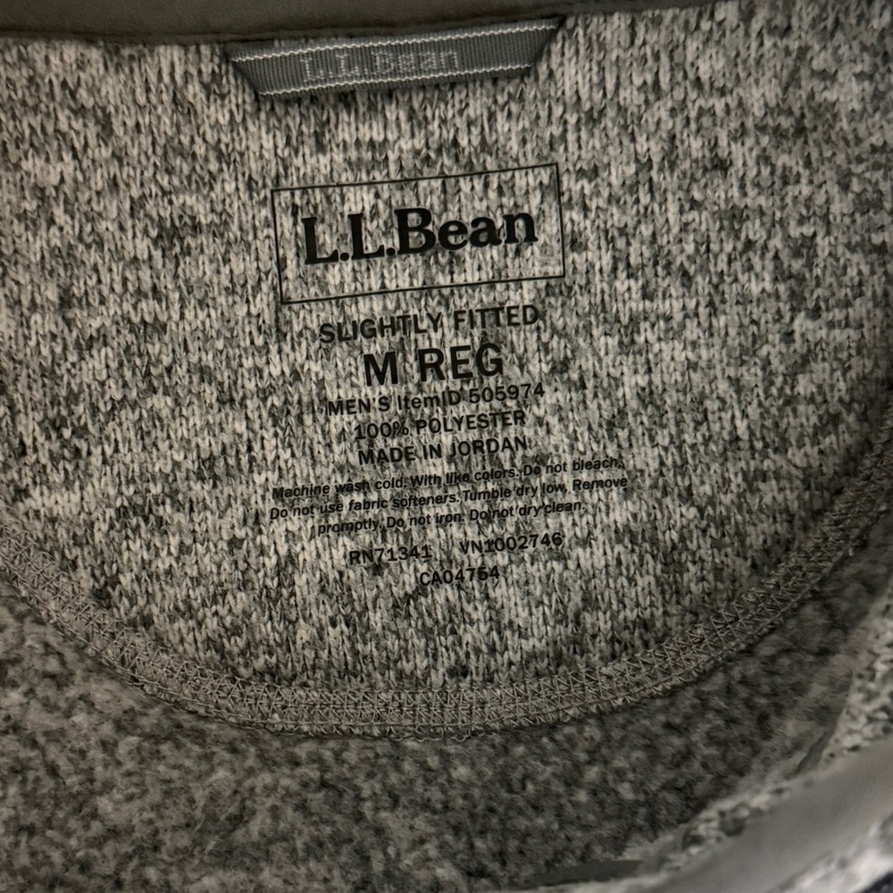 L.L. Bean men’s bean sweater fleece vest | size M - Picture 4 of 10